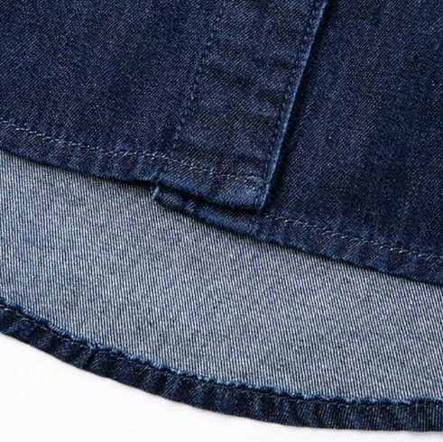 デニムセットアップ 洗練半袖デニムショートパンツセット