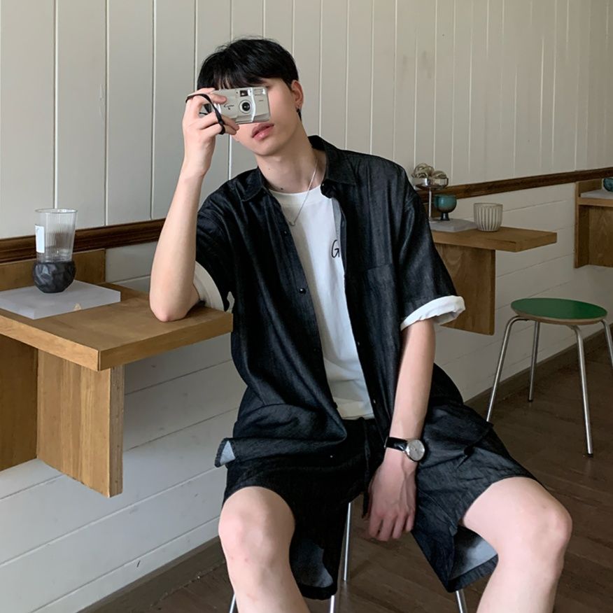 デニムセットアップ リラックスデニムセットアップ