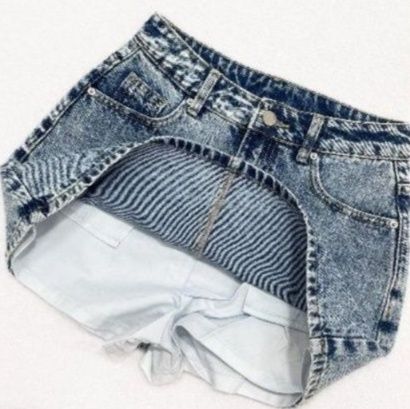 デニムセットアップ クロップドジャケット×ミニスカート