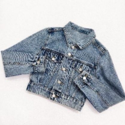 デニムセットアップ クロップドジャケット×ミニスカート