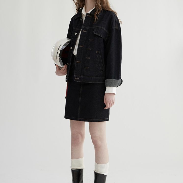 デニムセットアップ クラシカルステッチ デニムセットアップ