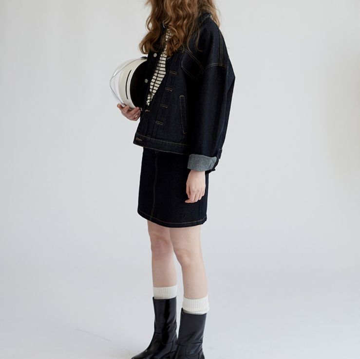 デニムセットアップ クラシカルステッチ デニムセットアップ