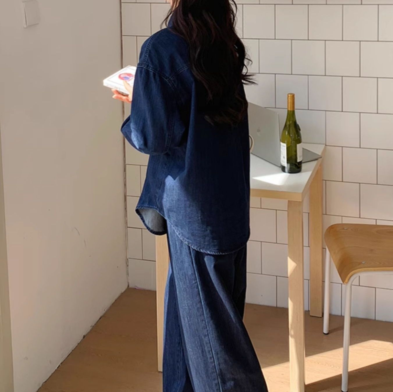 デニムセットアップ ゆったりシルエット デニムセット