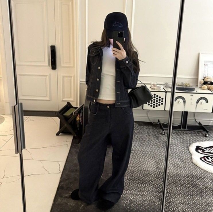 デニムセットアップ クラシック ワイドデニム セットアップ