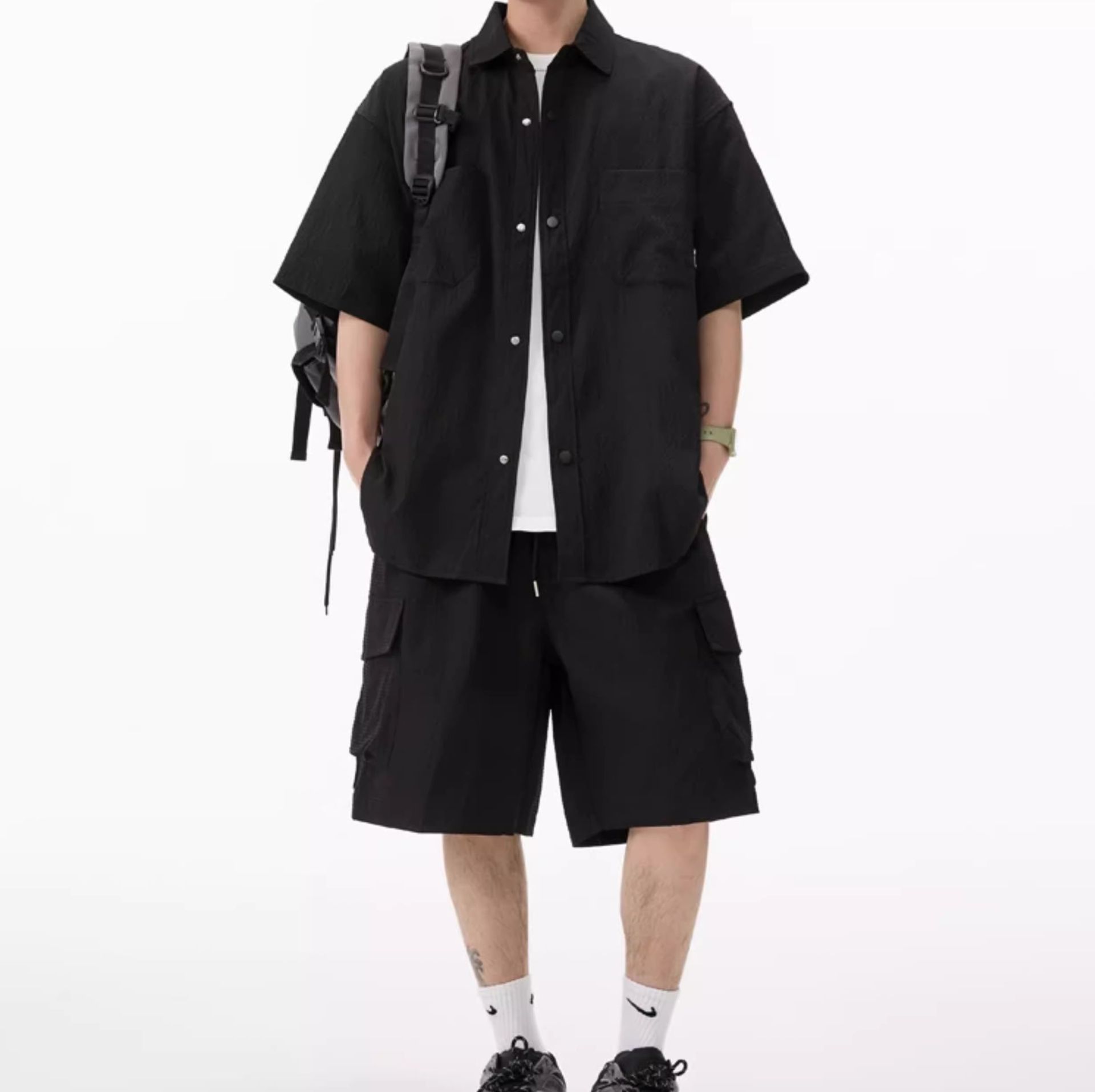 デニムセットアップ サマーユーティリティ 半袖セット