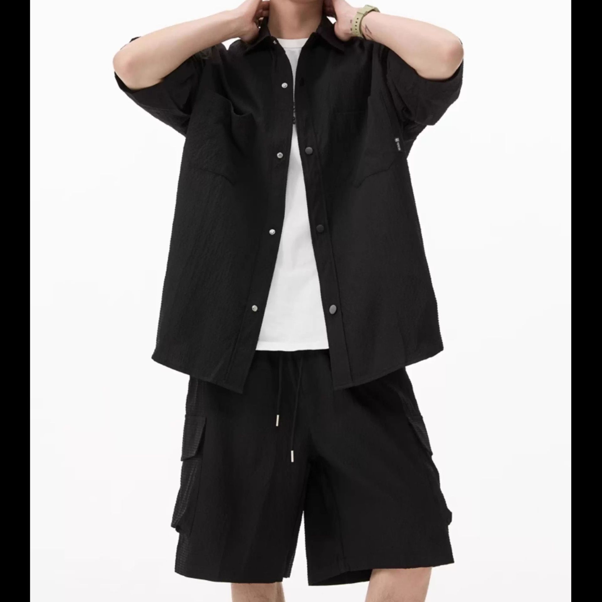 デニムセットアップ サマーユーティリティ 半袖セット