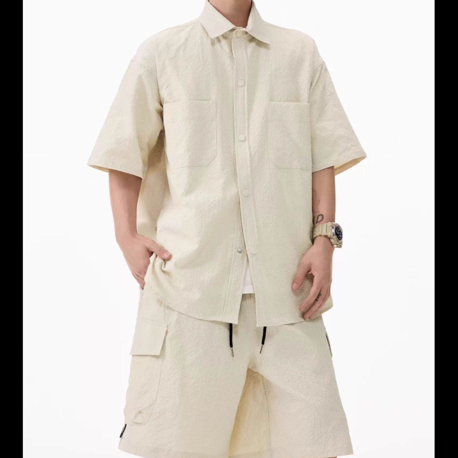 デニムセットアップ サマーユーティリティ 半袖セット