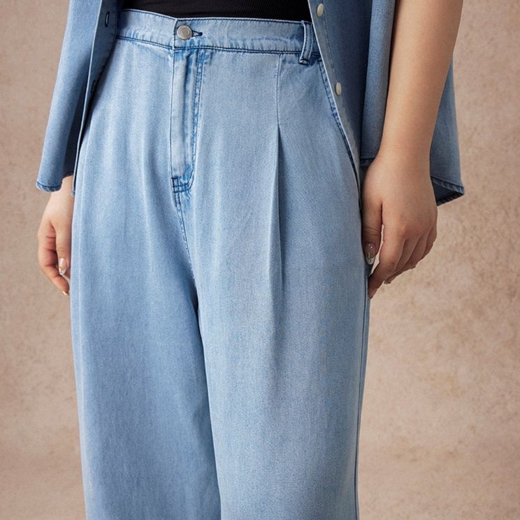 デニムセットアップ ゆったりリラックスデニムセット