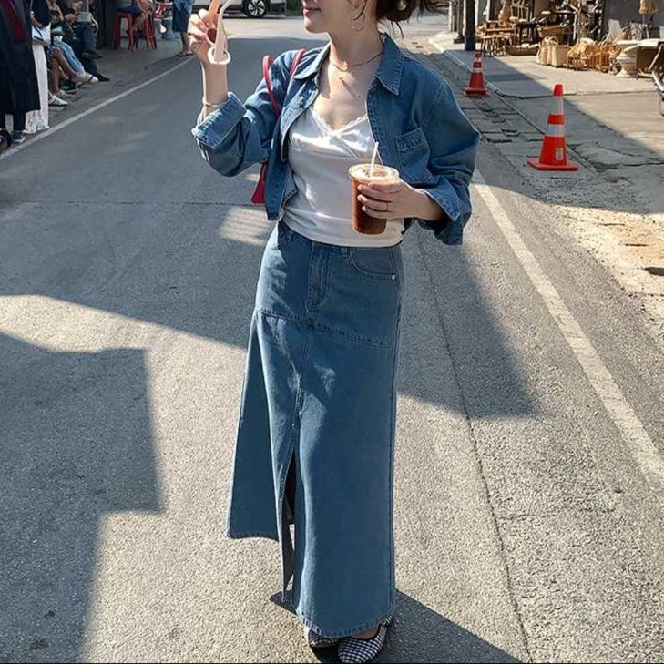 デニムセットアップ 散歩日和のデニムアンサンブル