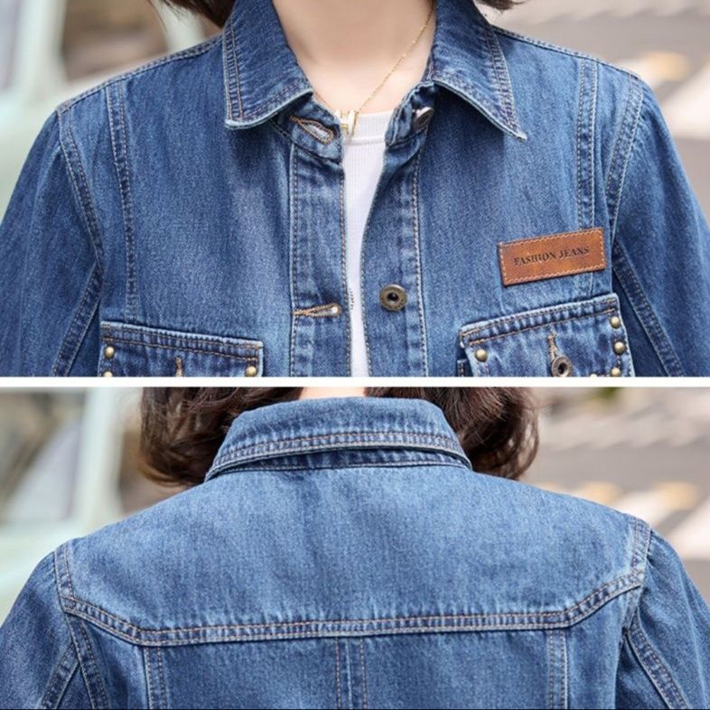 デニムセットアップ 大人カジュアルデニムジャケットセットアップ