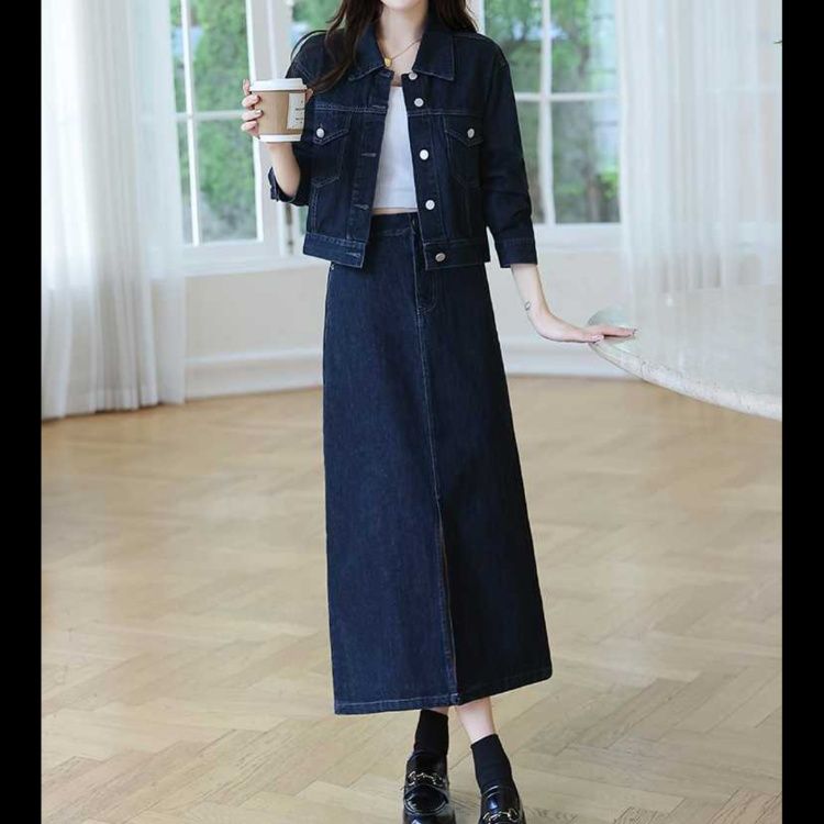 デニムセットアップ クラシカルデザインデニムセットアップ