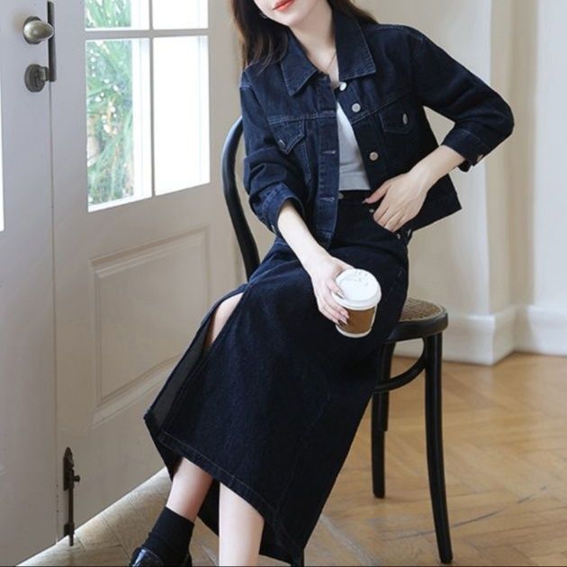 デニムセットアップ クラシカルデザインデニムセットアップ