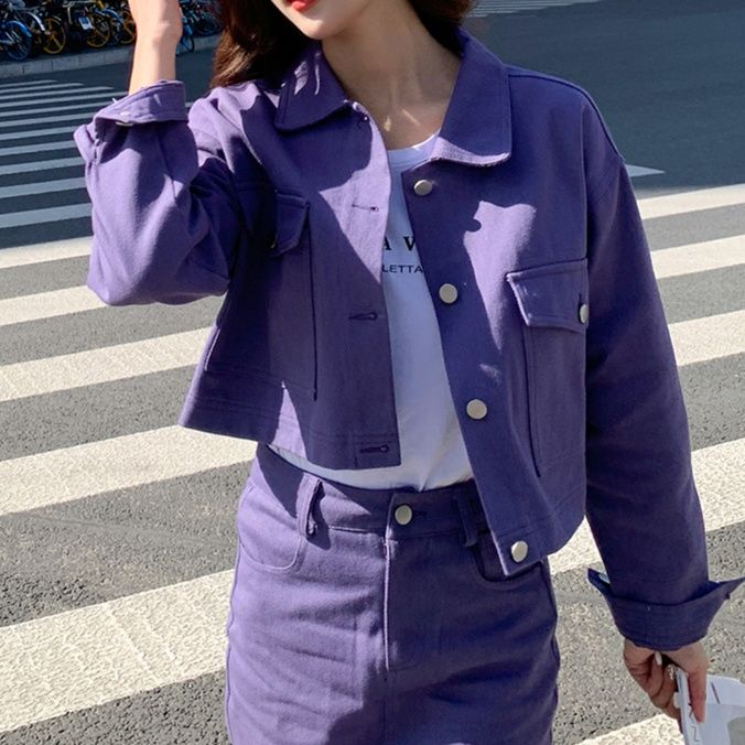 デニムセットアップ カジュアル春夏デニムスカート上下セット