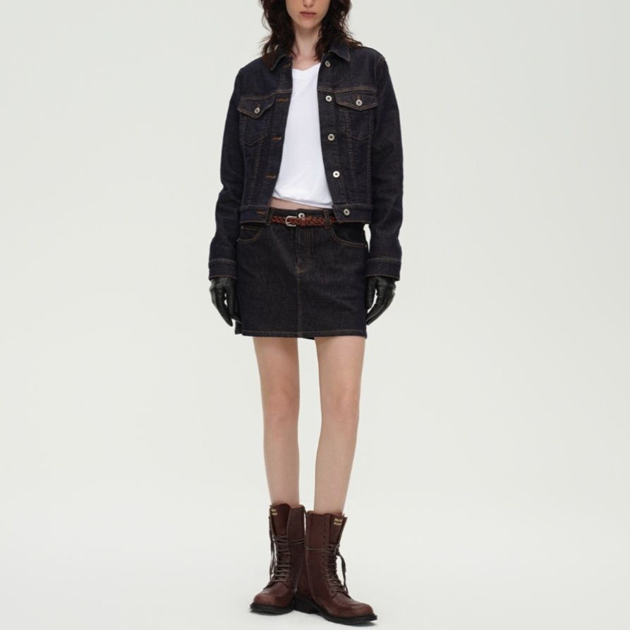 デニムセットアップ こだわり職人仕立て スカートセットアップ