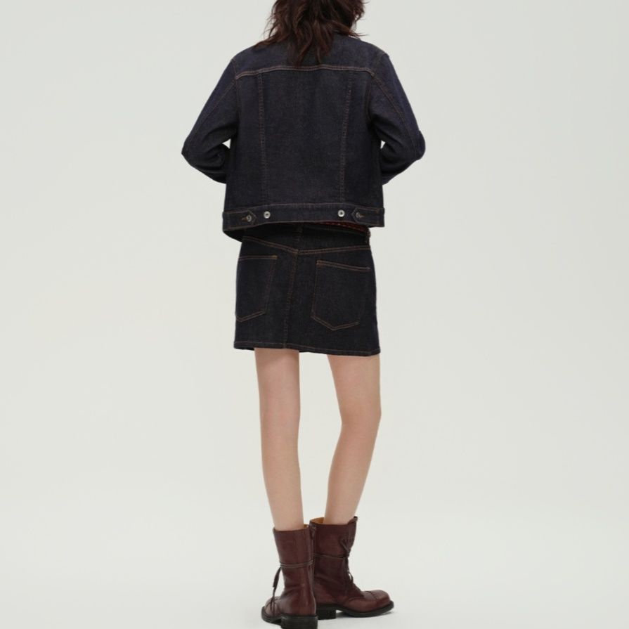 デニムセットアップ こだわり職人仕立て スカートセットアップ