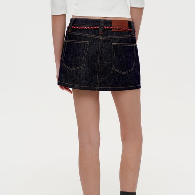 デニムセットアップ クラシカル ミニスカート セットアップ