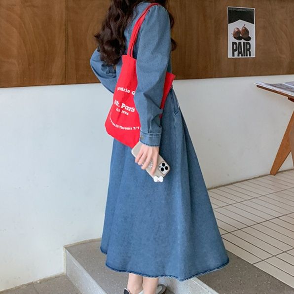 デニムセットアップ クラシカルジャケットフレアスカート