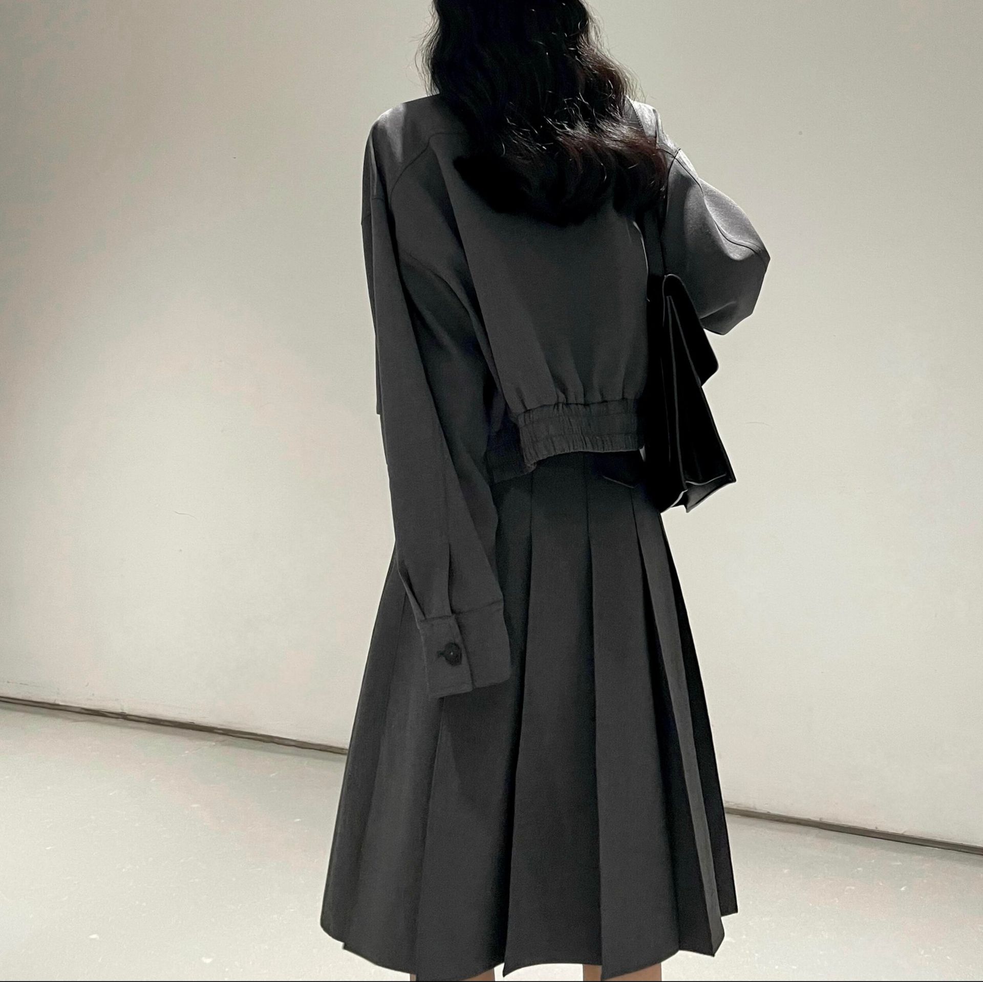 デニムセットアップ クラシカルラップスカートセット