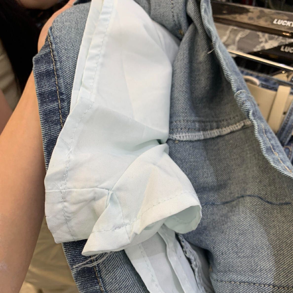 デニムセットアップ サマーキャミソールスカートセット