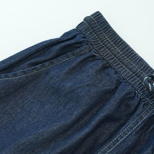 デニムセットアップ マリン風ストライプ襟セットアップ