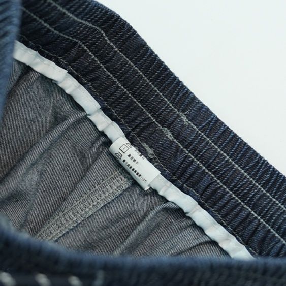 デニムセットアップ マリン風ストライプ襟セットアップ