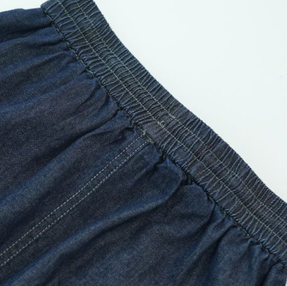 デニムセットアップ マリン風ストライプ襟セットアップ