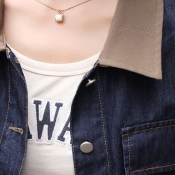 デニムセットアップ ショート丈ジャケットとワイドパンツの上下セット