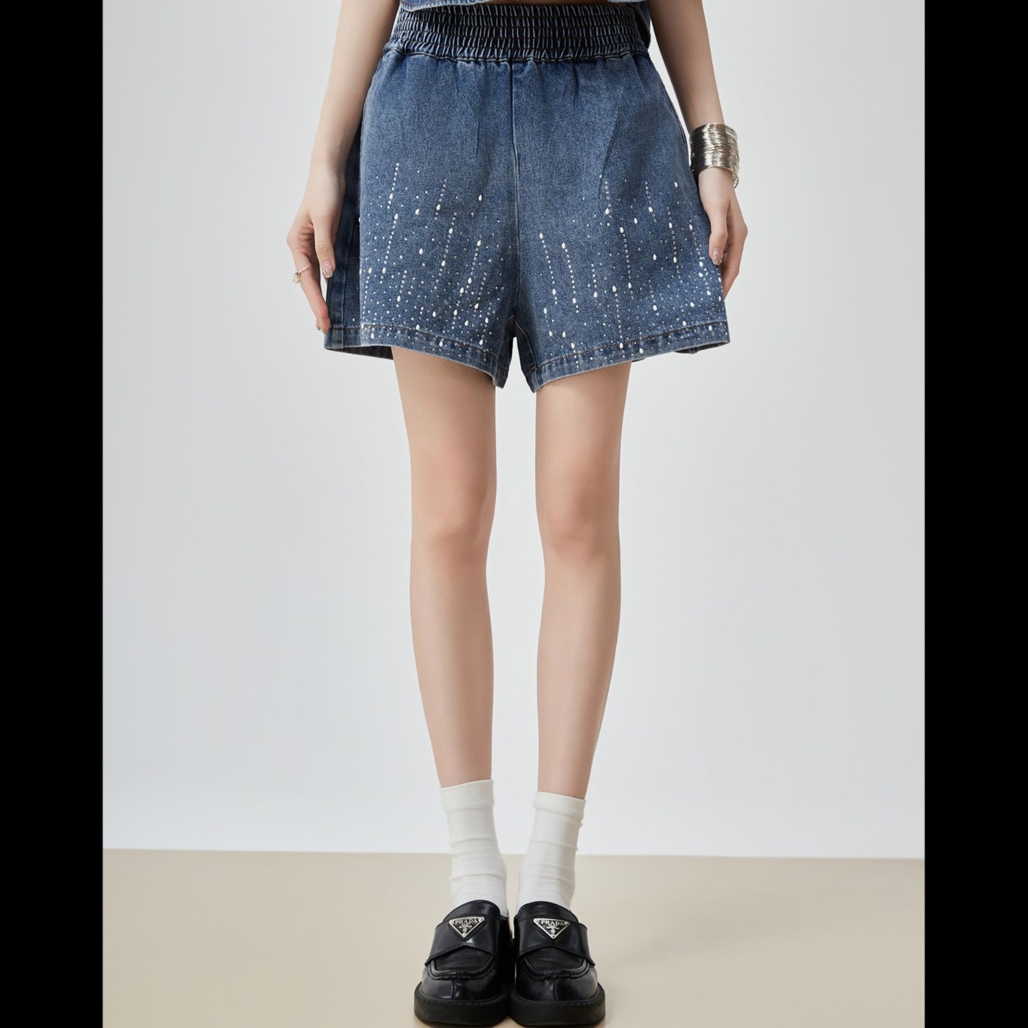 デニムセットアップ 星空きらめくデニムセットアップ