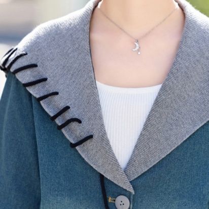 デニムセットアップ レイヤード風ジージャンとワイドパンツの上下セット