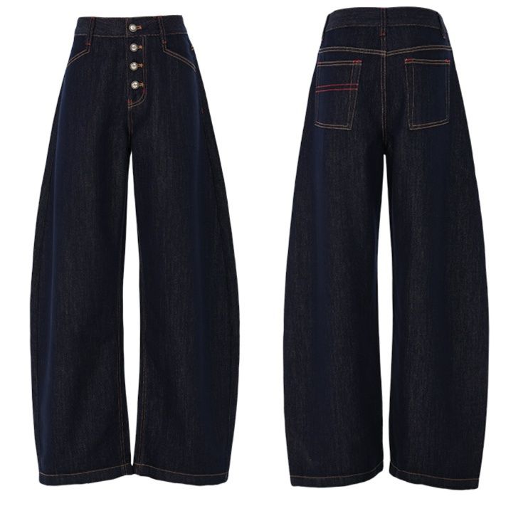 デニムセットアップ ワイドシルエット ショートジャケット ワイドパンツ セットアップ