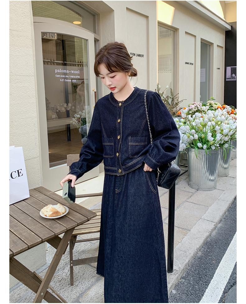 デニムセットアップ ゆったりシルエット デニムセットアップ