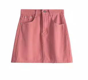 デニムセットアップ リラックスデニムミニスカートセット