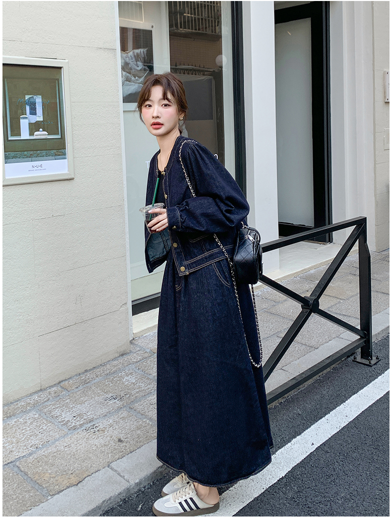 デニムセットアップ ゆったりシルエット デニムセットアップ