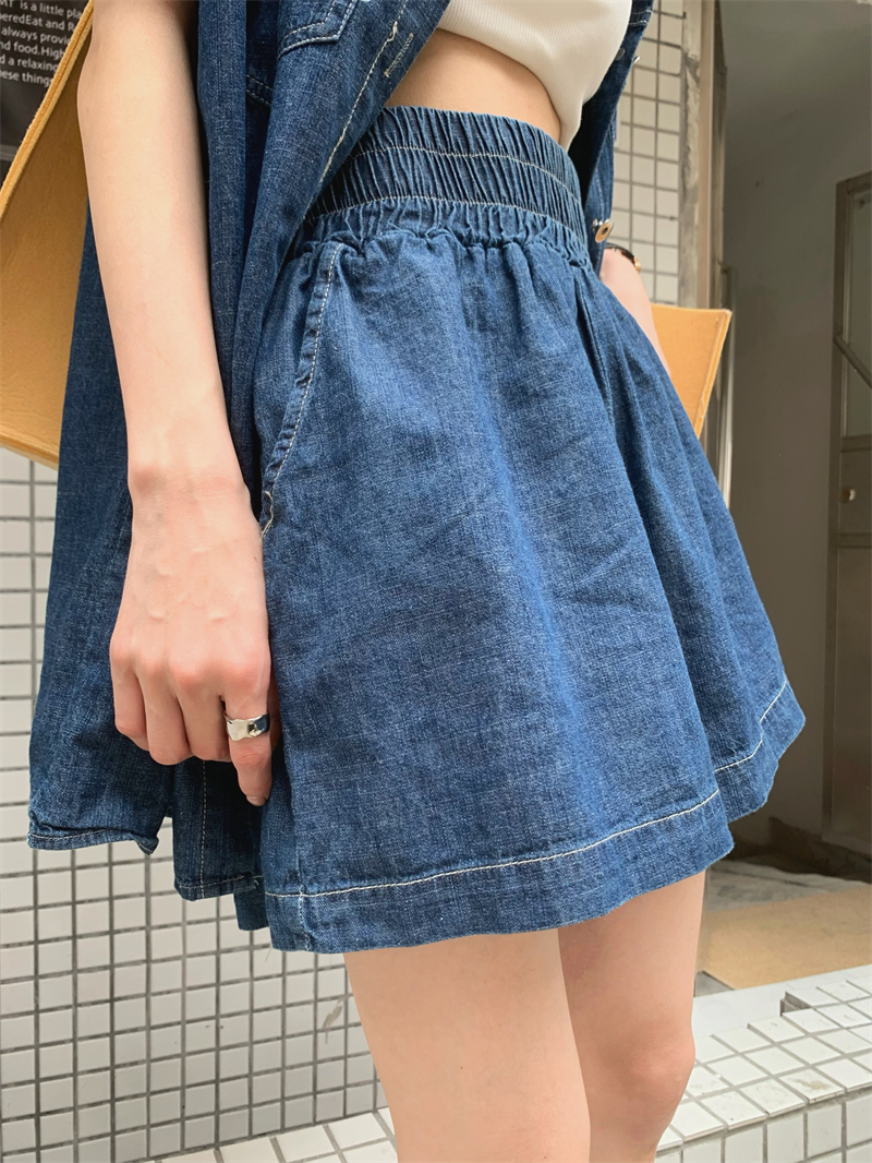 デニムセットアップ リラックスウェーブデニムセット