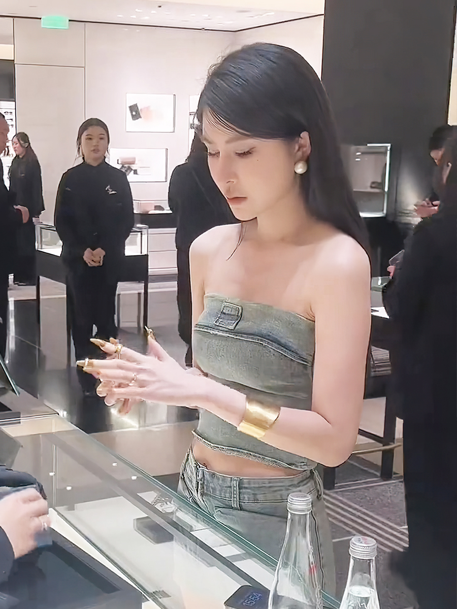 デニムセットアップ ポケット付きミニスカートセット