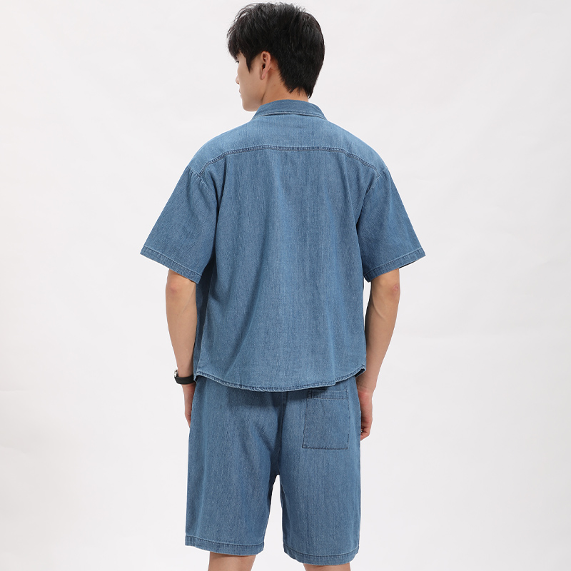 デニムセットアップ さわやか夏のゆったりデニムセット