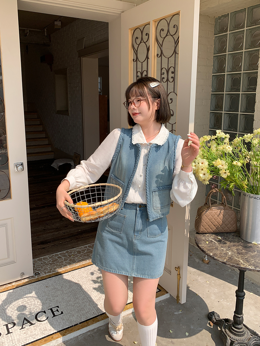 デニムセットアップ 懐かしミニスカデニムセット
