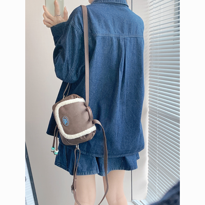 デニムセットアップ ゆったりデニムシャツショートパンツセット