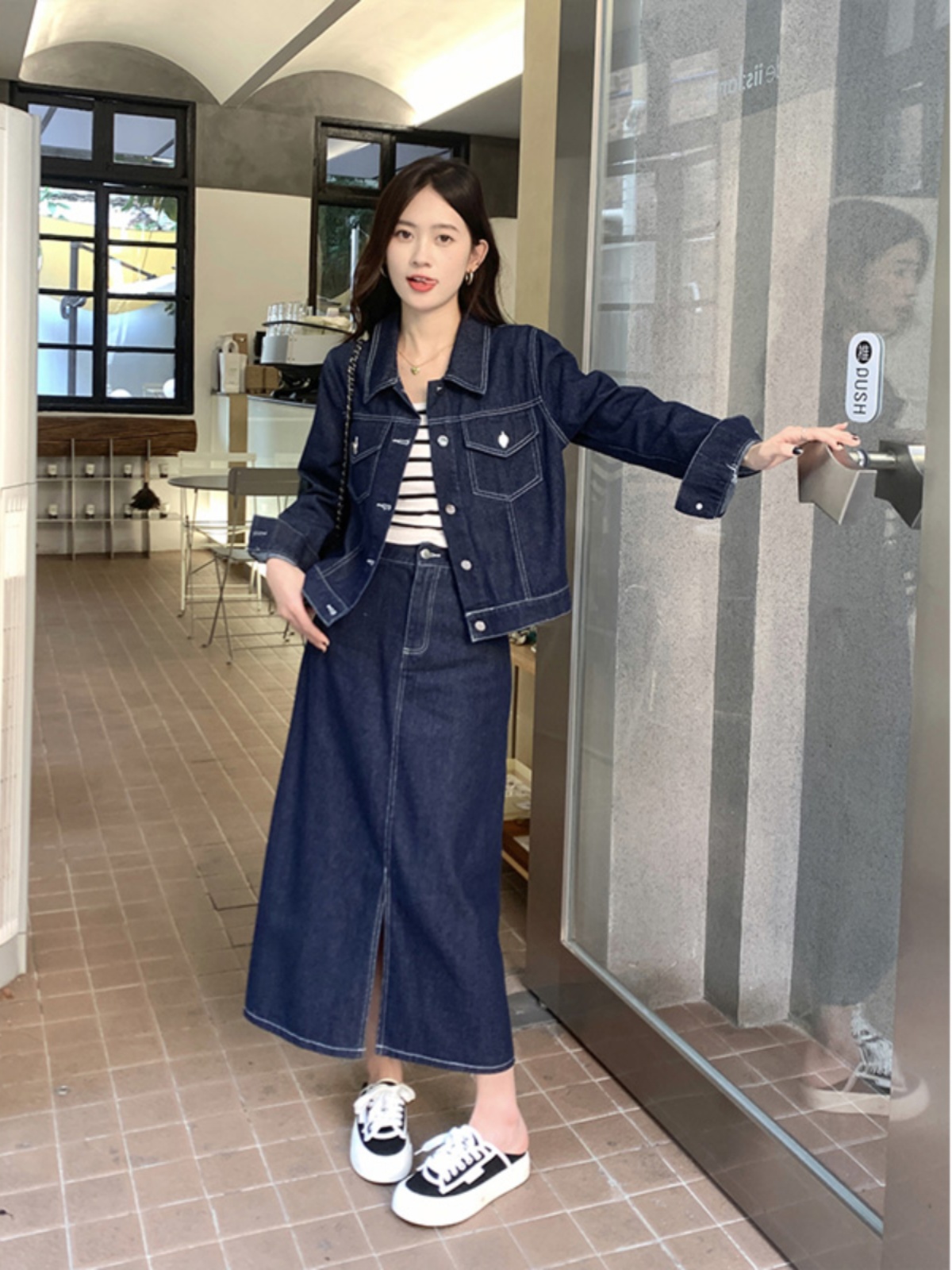 デニムセットアップ リラックスシルエット デニムセットアップ