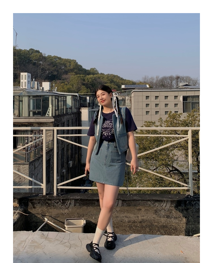 デニムセットアップ 懐かしミニスカデニムセット