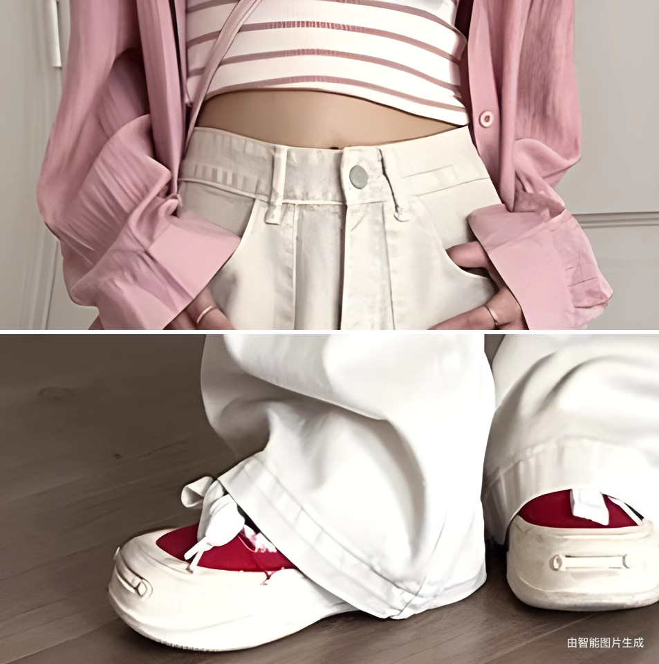 レディースジーンズパンツ カジュアルカーゴワイドデニムパンツ