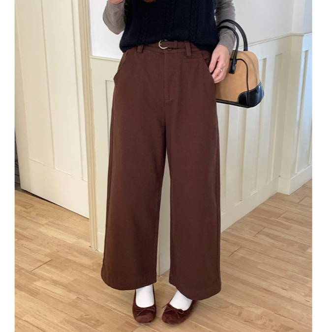 ハイウエストワイドデニムパンツ