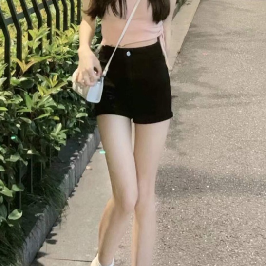 レディースジーンズパンツ レディースジーンズ美脚ショートパンツ