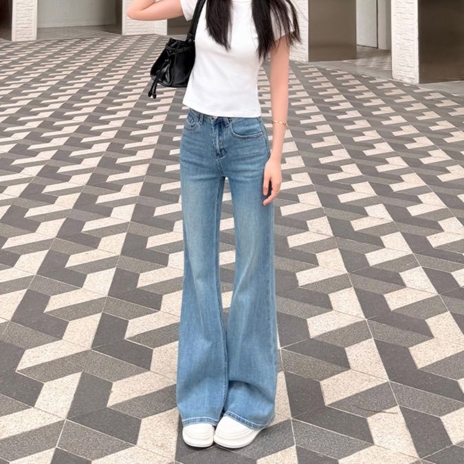レディース ジーンズ やわらか美脚フレアデニム