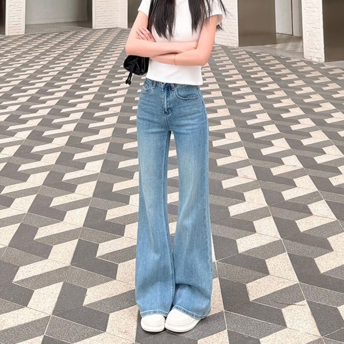 レディース ジーンズ やわらか美脚フレアデニム