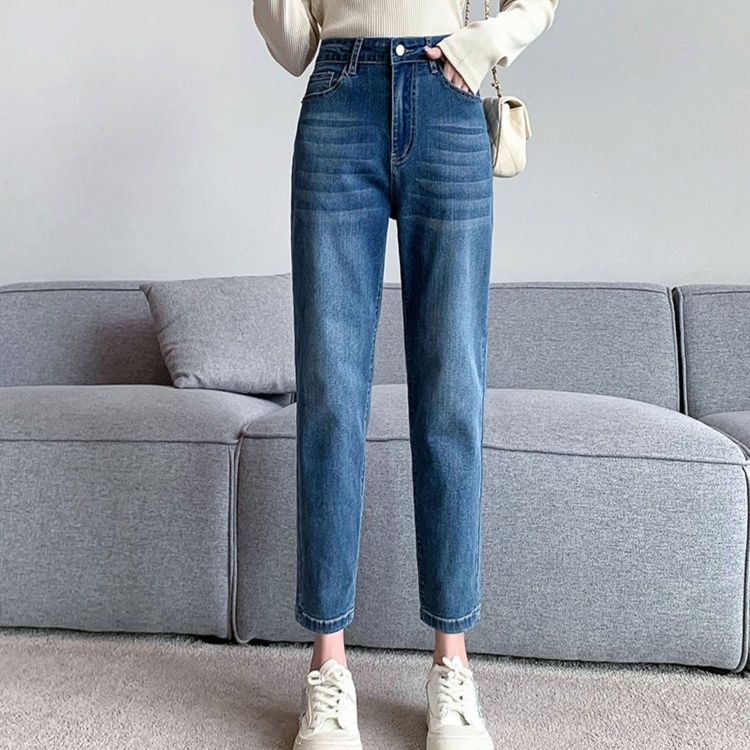 レディース ジーンズ すっきりシルエット ストレートデニム