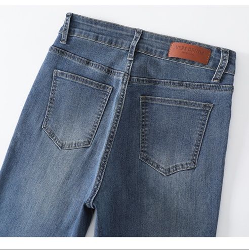 レディース ジーンズ すっきりシルエット ストレートデニム