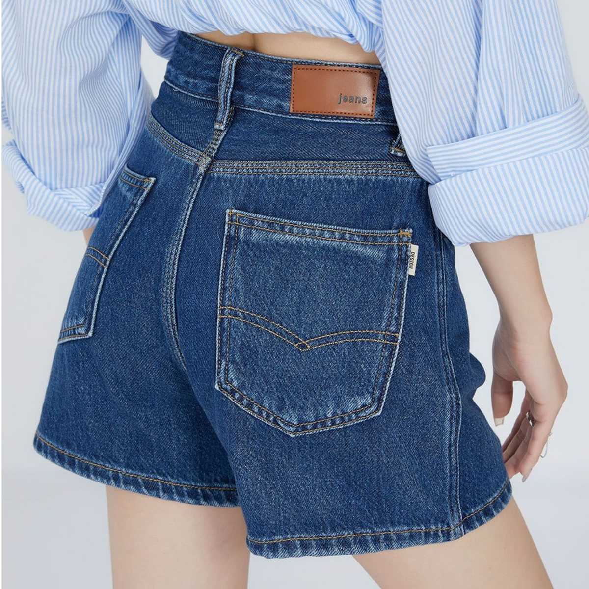 レディース ジーンズ クラシックデニムショートパンツ