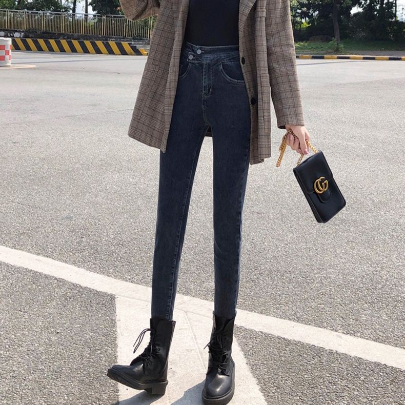 レディース ジーンズ 美脚効果抜群ストレッチスキニーデニムパンツ