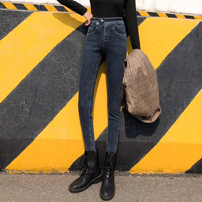 レディース ジーンズ 美脚効果抜群ストレッチスキニーデニムパンツ